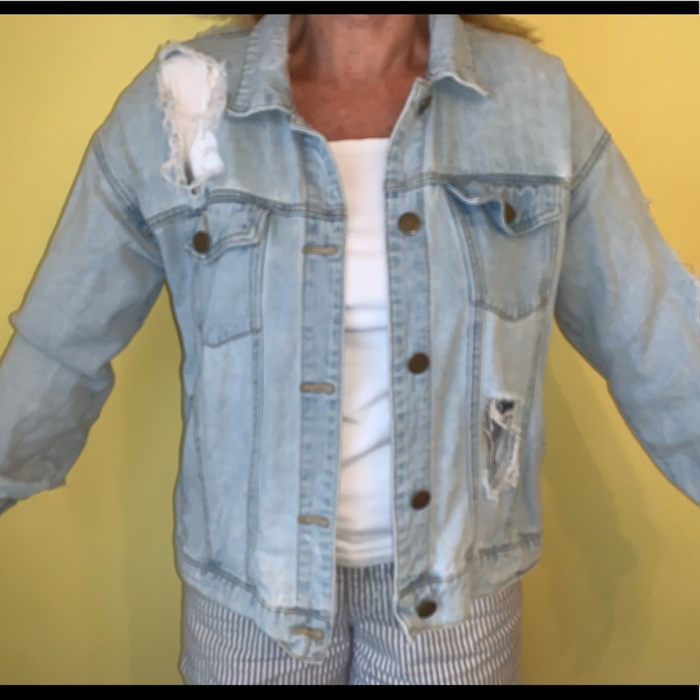 Ripped Jean Jacket